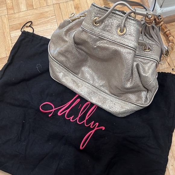 Milly gold bucket bag - Picture 3 of 10